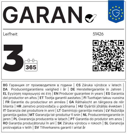 Warranty label
