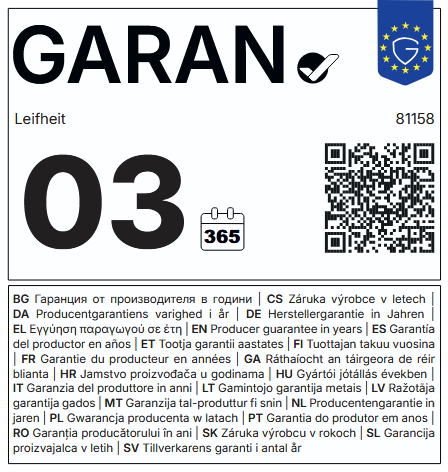 Warranty label