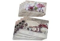 Boltze Home Tischset Blume 4 tlg. mit Korkunterseite 4tlg.