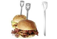 GEFU Hamburger-Spieße TORRO, 2 Stück (Stier/Fleischerbeil) (15435)