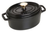 Staub Cocotte, 17 cm | Schwarz | oval | Gusseisen (40509-482-0)