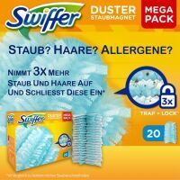 Swiffer Duster Staubmagnet Tücher Nachfüller 20er MEGAPACK (20 Tücher)