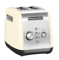 KitchenAid 5KMT221 - 2 slice(s) - Cream - Stainless steel - Metal - Buttons - Rotary - China - 1100 W