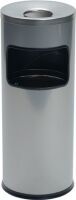 DURABLE Papierkorb Safe mit Ascher rund silber (333223)