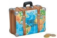 Spardose Koffer "Travel the World" (405223)
