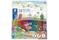 STAEDTLER 187 - Black - Blue - Bordeaux - Brown - Green - Light Blue - Light Green - Light grey - Magenta - Mauve - Orange,... - 24 pc(s)