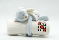 ToyToyToy Babydecke Plüschbär hellblau