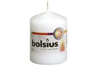 BOLSIUS Stumpenkerze 8x5,8cm weiß - 10 Stück