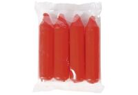 Heider GmbH Adventskerze 10cm Ø2,2cm rot 4 Pack - 25 Stück