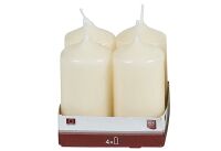 Heider GmbH Stumpenkerze 8cm Ø4cm champagner 4 Pack - 10 Stück