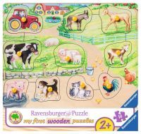 Ravensburger Kinderpuzzle „Morgens auf dem Bauernhof“ 10 Teile ab 2 Jahre Puzzle von Ravensburger