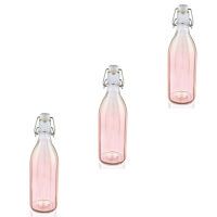 Leifheit Flasche facette 3er Set 0,5 L tender rose Einkochhilfe Saftflasche Einkochflasche