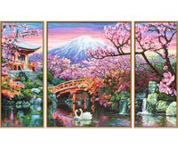 Simba Dickie Malen nach Zahlen - Kirschblüte in Japan Triptychon