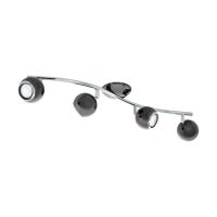 EGLO Decken Spotleuchte Bimeda chrom 31008 31008 LED Deckenleuchte Corbera Stahl | home24