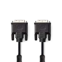 Nedis DVI-Kabel / DVI-I 24+5-Pin Stecker / DVI-I 24+5-Pin Stecker / 2560x1600 / Vernickelt / 2.00 m / Gerade / PVC / Schwarz / Umschlag