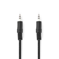 Nedis Stereo-Audiokabel / 3.5 mm Stecker / 3.5 mm Stecker / Vernickelt / 0.50 m / Rund / Schwarz / Blister