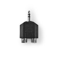 Nedis AUDIO-ADAPTER 3,5- 2XRCA (CAGB22940BK     ANTH)