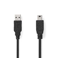 Nedis CCGB60300BK20 - 2 m - USB A - USB 2.0 - 480 Mbit/s - Black