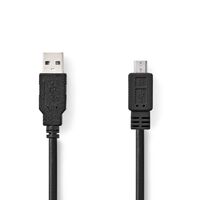 Nedis CCGB60500BK30 - 3 m - USB A - Micro-USB B - USB 2.0 - 480 Mbit/s - Black