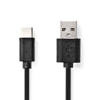 Nedis CCGB60600BK10 - 1 m - USB B - USB A - USB 2.0 - 480 Mbit/s - Black