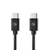 Nedis CCGB60700BK10 - 1 m - USB C - USB C - USB 2.0 - 480 Mbit/s - Black