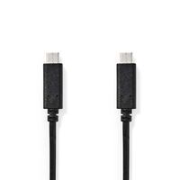 Nedis CCGB64700BK10 - 1 m - USB C - USB C - USB 3.2 Gen 1 (3.1 Gen 1) - 480 Mbit/s - Black