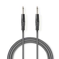 Nedis Mono-Audiokabel| 6.35 mm Stecker| 6.35| Vernickelt| 5.00 m| rund|