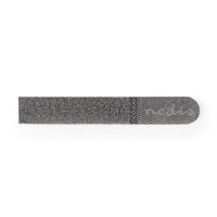 Nedis Klettkabelbinder / 150.0 mm / 20.0 mm / Grau / 10 Stück / Plastikbeutel