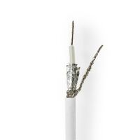 Nedis Koaxial Kabel| RG58C/U| 50 Ohm| Doppelt geschirmt| Eca| 25.0 m| rund| PVC|