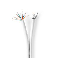 Nedis IEC Coax CAT6 Kombikabel| RG59| 75 Ohm| Doppelt geschirmt| Eca| 25.0 m| rund - Cable/adapter set - Network