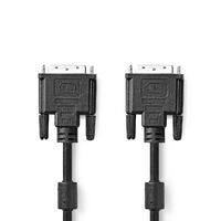 Nedis DVI-Kabel / DVI-D 24+1-Pin Stecker / DVI-D 24+1-Pin Stecker / 2560x1600 / Vernickelt / 3.00 m / Gerade / PVC / Schwarz / Umschlag