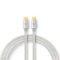 Nedis USB-Kabel| USB 2.0| USB-Typ-C Stecker|| 480 Mbps| 100 W| - Cable - Digital