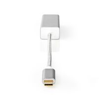 Nedis USB-Adapter| USB 3.2 Gen 1| USB-Typ-C Stecker| RJ45 Buchse| Vergoldet| 0.20 m