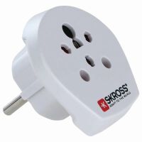 Skross Reise-Adapter Indien / Israel / Dänemark für Europa