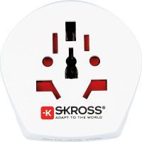 Skross Reise-Adapter Reiseadapter World-USA mit Schutzkontakt