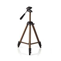 Nedis Stativ / Maximale Belastbarkeit: 2.0 kg / Min. arbeitshöhe: 40.5 cm / Max. Arbeitshöhe: 128.0 cm / 4 Segmente / Pfanne / Tragetasche enthalten / ABS / Aluminium / Bronze / Schwarz