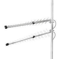 Nedis 5G / 4G / 3G Antenne / 5G / Aussenbereich / 698 - 3800 MHz / Verstärkung dBi (bei Antennenkabel): 15 dB / 0.30 m / Silber
