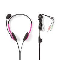 Nedis PC-Headset| On-Ear| Stereo| 2x 3.5mm| Opvouwbare
