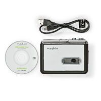 Nedis Cassetten Adapter / Portable / Accessories inklusive: USB Kabel / Batteriebetrieben / Stromversorgung über USB