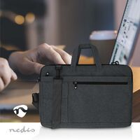 Nedis Notebook-Tasche / 17 - 18" / Das Tragen Gürtel / 8 Fächer / 30 mm / 320 mm / 460 mm / Polyester