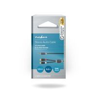 Nedis Stereo-Audiokabel| 3.5 mm Stecker| 2x Cinch Buchse| Vergoldet| 0.20 m| rund| - Cable - Audio/Multimedia