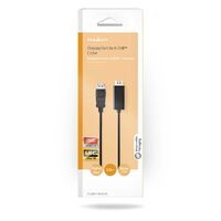 Nedis CCGB37100BK20 - 2 m - DisplayPort - HDMI Type A (Standard) - Male - Male - Straight