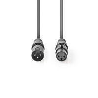 Nedis DMX-Adapterkabel| XLR 3-Pin Stecker| Buchse| Vernickelt| 3.00 m| rund - Audio/Multimedia - Digital