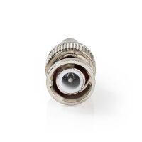 Nedis BNC-Stecker| gerade| Stecker| Vernickelt| 50 Ohm| Kräuseln|