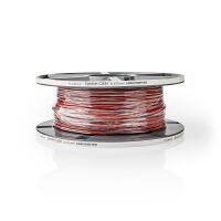 Nedis Lautsprecherkabel| 2x 0.75 mm²| Kupfer| 100.0 m| rund| PVC| Red Schwarz| - Extension Cable - 100 m