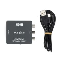 Nedis HDMI ™ Converter / 3x RCA Female / 1x HDMI™ Output / 1-Weg / 1080p / 1.65 Gbps / ABS / Anthrazit