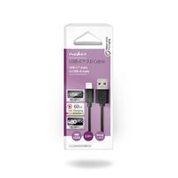 Nedis USB-Kabel| USB 2.0| USB-Typ-C Stecker| USB-A| 480 Mbps| Vernickelt| - Cable - Digital