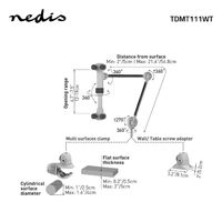Nedis Tablet Halterung| 4-12"| Interaktiv| Anwendung Universal