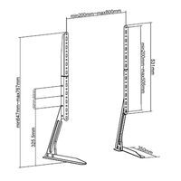 Nedis TV STANDFÜßE              50KG (TVSM1050BK 32-65Z SW)