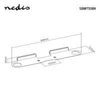 Nedis Soundbar Halterung / Kompatibel mit: Sonos® Beam™ / Wand / 5 kg / Fest / ABS / Stahl / Schwarz